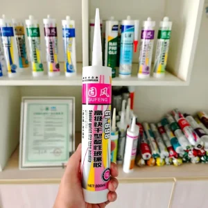 Acetic Silicone Adhesive Glue Quick-Drying Sealant for Woodworking and Construction One Component Cartridge