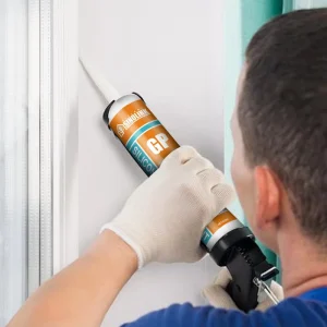 Acetic Silicone Sealant Waterproof Caulking 300 ml High Adhesion White Clear Black