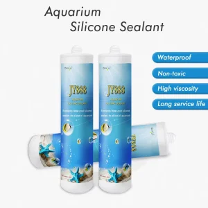 Acetic Transparent Silicone Sealant Waterproof Leak Resistant Adhesive for Fish Tank Aquariums, Construction and Woodworking