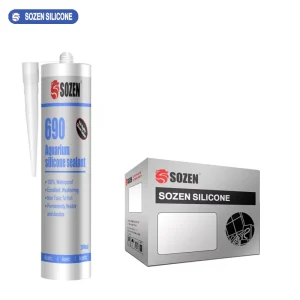 Acetic Waterproof Moisture-Resistant Silicone Caulk Sealant for Aquariums