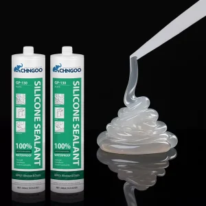 Acetoxy Silicone Sealant 300ML Waterproof Clear Glass Glue Fast Dry White Acidic RTV Adhesive for Windows and Doors