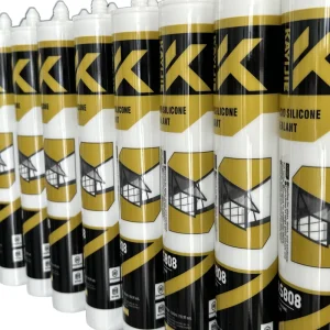 Acetoxy Silicone Sealant for Construction Odorless Clear Waterproof Joint Caulking Paper Cartridge