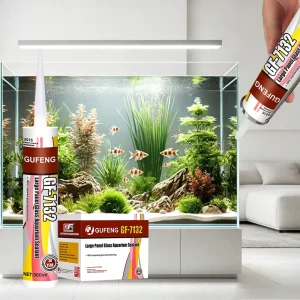 Acid-Cure Silicone Sealant Quick-Drying Mildew-Resistant Non-Toxic for Fish Tanks and Large Glass Panels