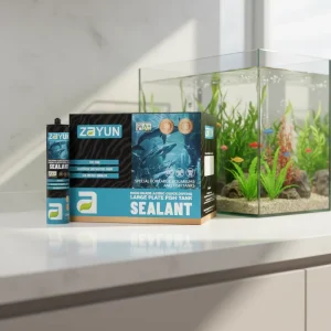 Acid-Cure Transparent Silicone Sealant for Large Fish Tanks, Construction, Transportation, and Woodworking