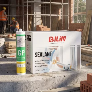 Acid Silicone Sealant One Component Fast Curing for Aluminum Frame Joints Woodworking & Packing Use