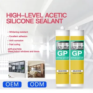Acidic Acetic Silicone Sealant for Glass Glazing 300ml GP Silicone Sealant