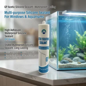 Acidic Silicone Aquarium Sealant for Structural Gap Filling and Glass Bonding