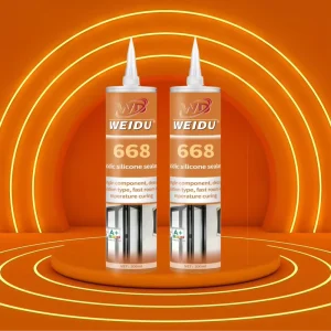 Acidic Silicone Glass Sealant Construction Use Adhesive Weatherproof Exterior Sealant 310ml Plastic Cartridge