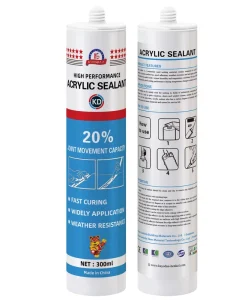 Acrylic Sealant Flexible Waterproof Paintable Caulk for Wall Cracks and Gaps Indoor Outdoor Sealing
