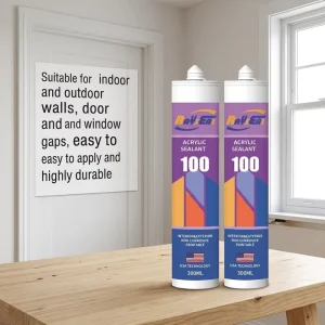 Acrylic Sealant High Performance Rain Proof Corrosion Resistant Caulk Gap Filler White Acrylic Sealant Adhesive for Wall
