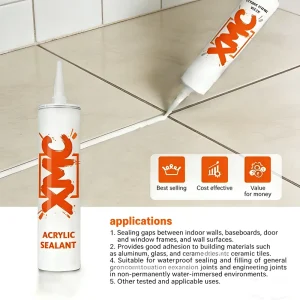 Acrylic Sealant XMCA05 Paintable Water-Based Caulk for Construction and Interior Decoration