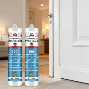 Acrylic UV Resin Sealant Water-Based Paintable Caulk Low VOC Flexible Curing Moisture-Resistant Interior