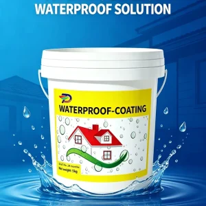 Acrylic Waterproof Coating Paint for Multi-Surface Leak Repair, Indoor and Outdoor, Water-Based