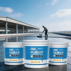 Acrylic Waterproof Liquid Roof Coating Water-Based Sealant for Crack and Leak Repair on Flat Roofs and Window Sills with Brush