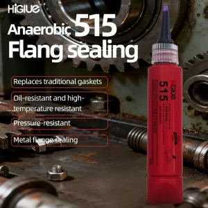 Anaerobic Flange Sealant 510 515 518 574 High Temp Resistant Liquid Gasket Adhesive for Metal Engine Gearbox Plane Sealing 50ml