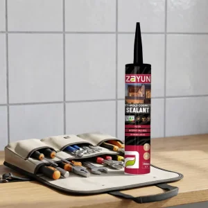 High Tack Flexible Silicone Sealant Anti-Aging UV Stable Mildew-Proof for Exterior Wall Construction