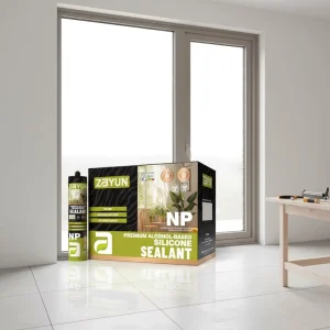 Anti Bacterial Weather Resistance Acid Silicone Glass Sealant Window Door Glass Bathroom Glue Neutral Silicone Sealant