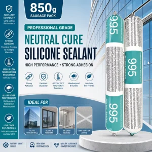 Anti-Mildew Neutral Soft Pack Silicone Sealant Waterproof Glue for Kitchen and Bathroom