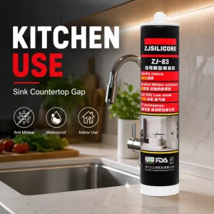 Anti Mildew Silicone Sealant Waterproof Kitchen Bathroom Gap Sealing Adhesive for Sink Countertop Tile