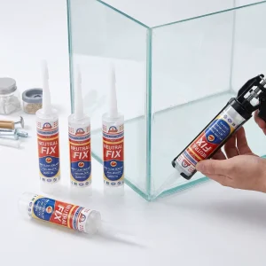 Anti-Mildew Structural Neutral Silicone Sealant, Clear, High Elasticity, for Construction and Household Repairs