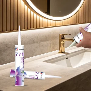 Anti-Mold Neutral Silicone Sealant Waterproof Mildew-Resistant Adhesive for Shower, Bathroom, and Kitchen
