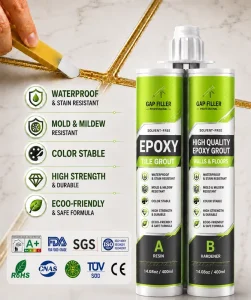 Anti-UV Color-Stable Waterproof Epoxy Grouting Sealant Gap Filler for Indoor and Outdoor Tiles