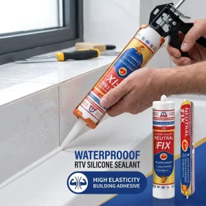 Anti mold Construction Silicone Sealant Waterproof White Neutral Sanitary Adhesive for Kitchen Bathroom Tub Tile Seal