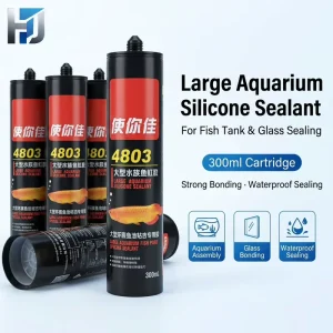Aquarium Assembly Silicone Sealant 300ml Cartridge for Glass Fish Tank and Water Tank Sealing