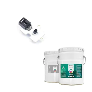 Auto Electronics Controller Black Two-Part Polyurethane Casting Resin Flexible Removable Sealing UL94 V-0 for Transportation