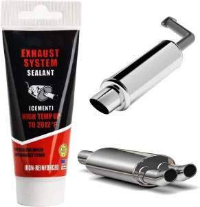 Automotive Exhaust Pipe Repair Glue Cement Filler High Temperature Silicone Sealant Paste 75g Nonflammable