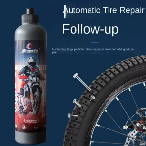 Automotive Tire Repair Sealant, Self-Replenishing Fluid, 500mL, for Cars, Electric Vehicles, and Bicycles