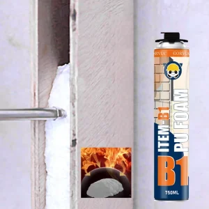 B1 Fire Retardant PU Foam Fast Curing High Yield Polyurethane Spray Foam for Window and Door Sealing