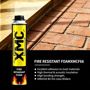 B2 Fire Rated PU Foam XMCF66 One Component Construction Insulation Sealant for UPVC Glass Steel Aluminum Timber Sealing