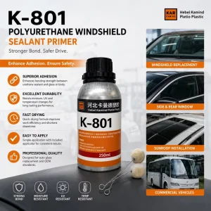 Black Auto Glass Polyurethane Sealant Windshield Primer and Repair Activator