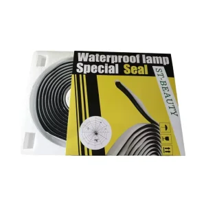 Black Butyl Sealant Tape, 9.5mm, Waterproof UV-Resistant for Car Headlamps, Windows, Doors, and Windshields