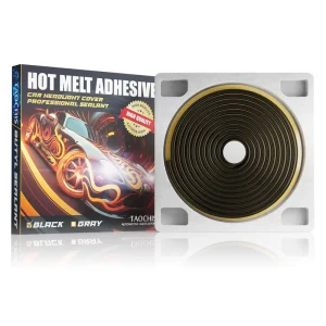 Black Butyl Synthetic Rubber Sealant Glue for Auto Headlights, Speakers, and Windscreens