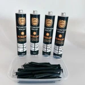 Black Single-Component Waterproof PU Polyurethane Windshield Adhesive Sealant for Car Glass Replacement