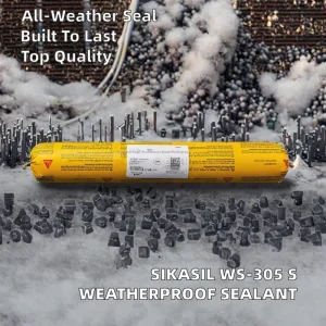Black Structural Adhesive Outdoor Weatherproof Waterproof for Sunroom Curtain Wall Bonding