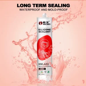 Black White Transparent 300ml Acidic Silicone Sealant for Construction and Woodworking 100% Silicone Tube High Tensile Strength