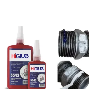 Blue Liquid PTFE Pipe Thread Sealant Gasoline Resistant Adhesive 50ml for Pipe Fittings