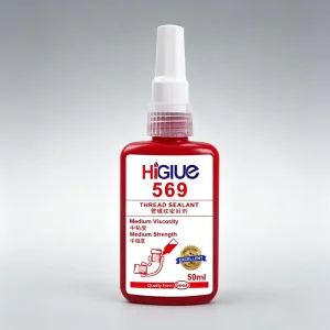 Brown Liquid 569 Pipe Sealant Glue Fast Curing Anaerobic Thread Locker for Gas Oil Water Pipes