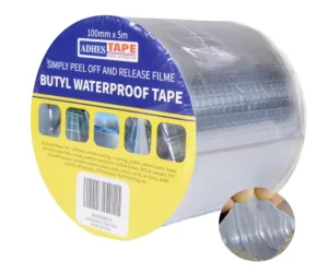 Butyl Rubber Self-Adhesive Waterproof Flashing Tape for Roofing and RV Repair, 10 m Roll