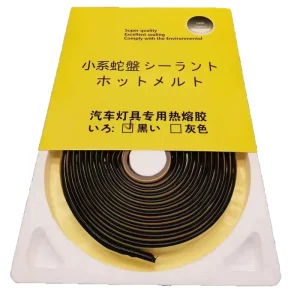 Butyl Synthetic Rubber Glue Sealant Tape for Auto Headlight Retrofit, Gray Black