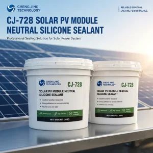 CJ728 Neutral Silicone Sealant Weather Resistant PV Adhesive High Adhesion Low Odor Sealant for Solar PV Module Sealing