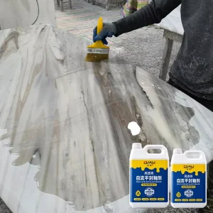 CUALI Epoxy AB Stone Glaze Coating High translucency Self leveling Mirror Finish Sealer For Luxury Marble Slab