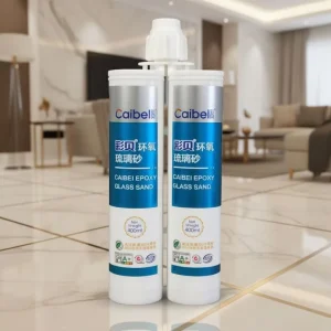 Caibel Two Component Waterproof Mildew proof Gold Glitter Epoxy Tile Floor Grout Anti bacterial Color Retention Easy