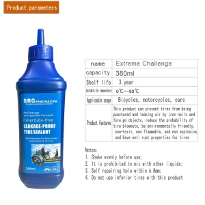 Car Motorcycle Truck 500 1000ml Tire Sealant Instant Anti Leak Puncture Repair Liquid Supplier