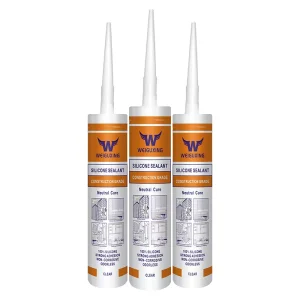Chemical Resistant Neutral Silicone Sealant for Glass Aluminum Wood Window Sealing 300ml Cartridge Packing