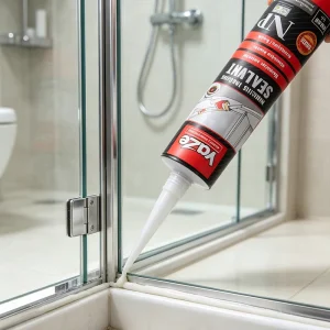 Chemical-Resistant Neutral Silicone Sealant for Glass, Aluminum, and Wood, 300ml Cartridge