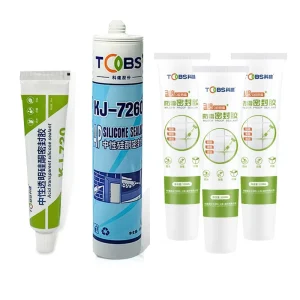 China TOBS KJ 7260 Waterproof Weather Proof Steel Glass Roof Silicone Sealant Glue for Construction